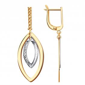 Золотые серьги МАГНАТ МА 028001 МА 028001 фото